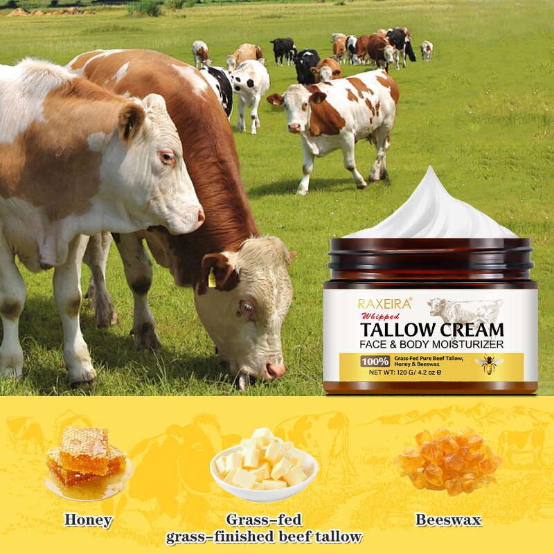 Face Cream Manufacturer - Organic Tallow Grass-fed Beef Soothing Dryness Moisturizer