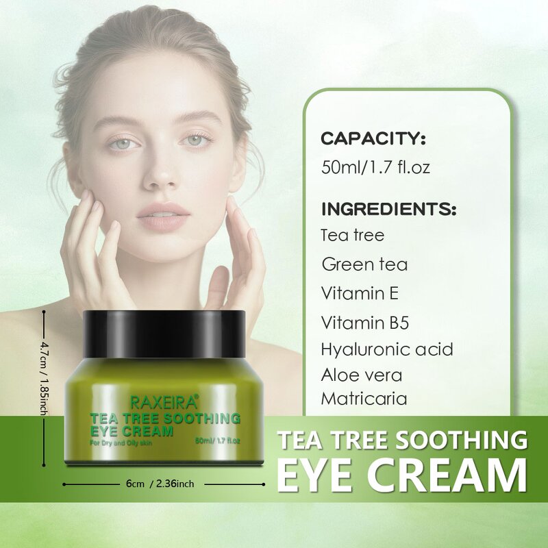 Eye Cream Manufacturer - Tea Tree Dark Circles Wrinkle Fine Line Puffiness Vegan Women