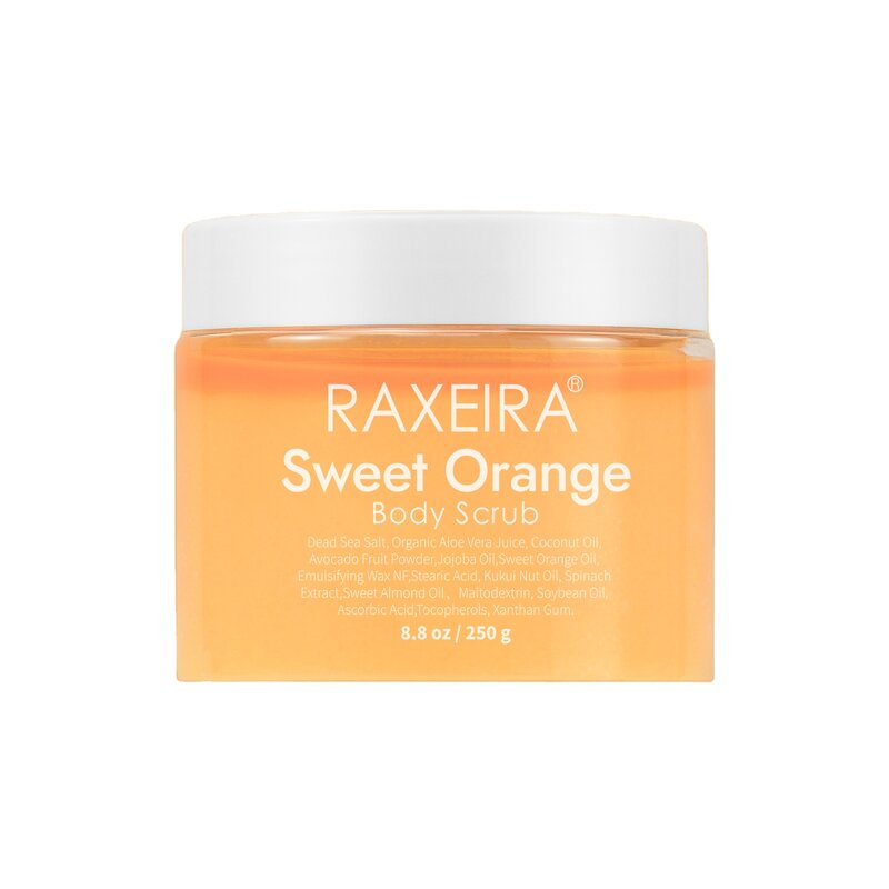Body Scrub Manufacturer - Orange Natural Whitening Moisturizing Exfoliating & OEM/ODM