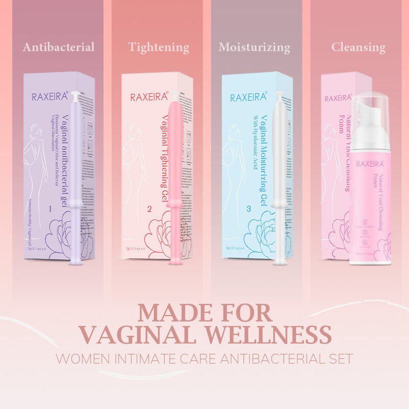 Intimate Care Set Manufacturer - Women 100% Natural Yoni Wash Vaginal Tightening Gel Kit