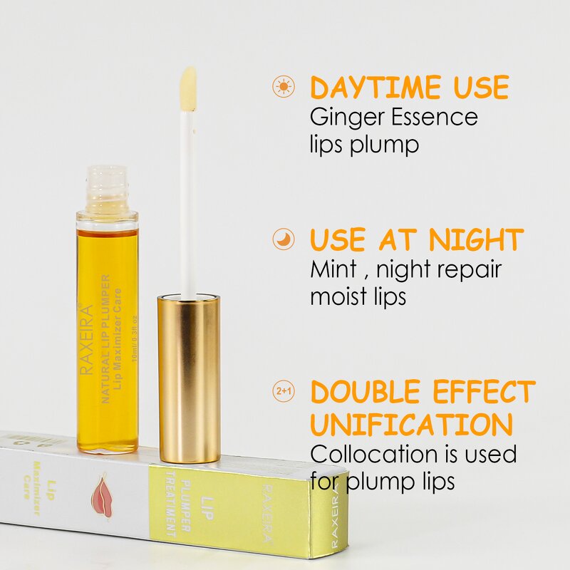 Lip Plumper Manufacturer - Ginger Mint Essence Lightening Exfoliating Gloss Serum & Custom Logo Factory Price
