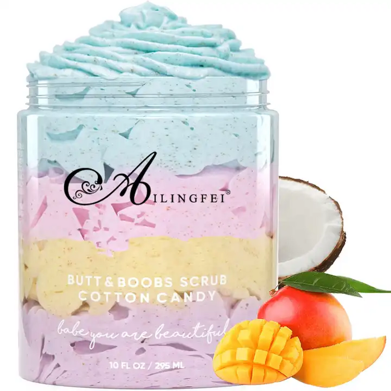 Body Scrub Manufacturer - Rainbow Whipped Sugar Ice Cream Exfoliating & OEM/ODM