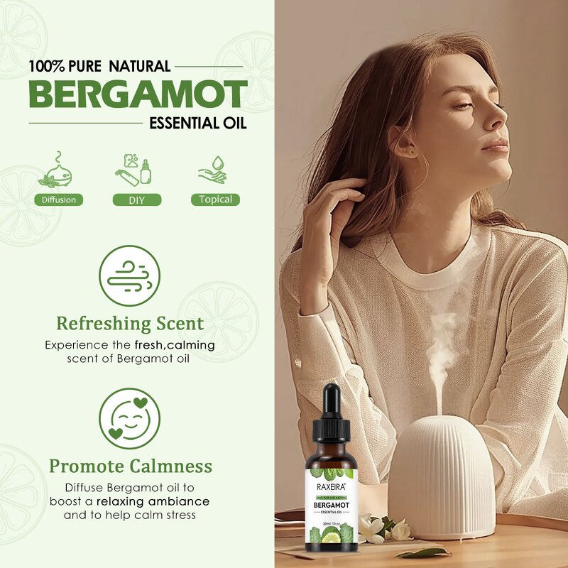 Bergamot Oil Manufacturer - 100% Pure Plant Aromatherapy Massage Hair Skin & OEM Factory