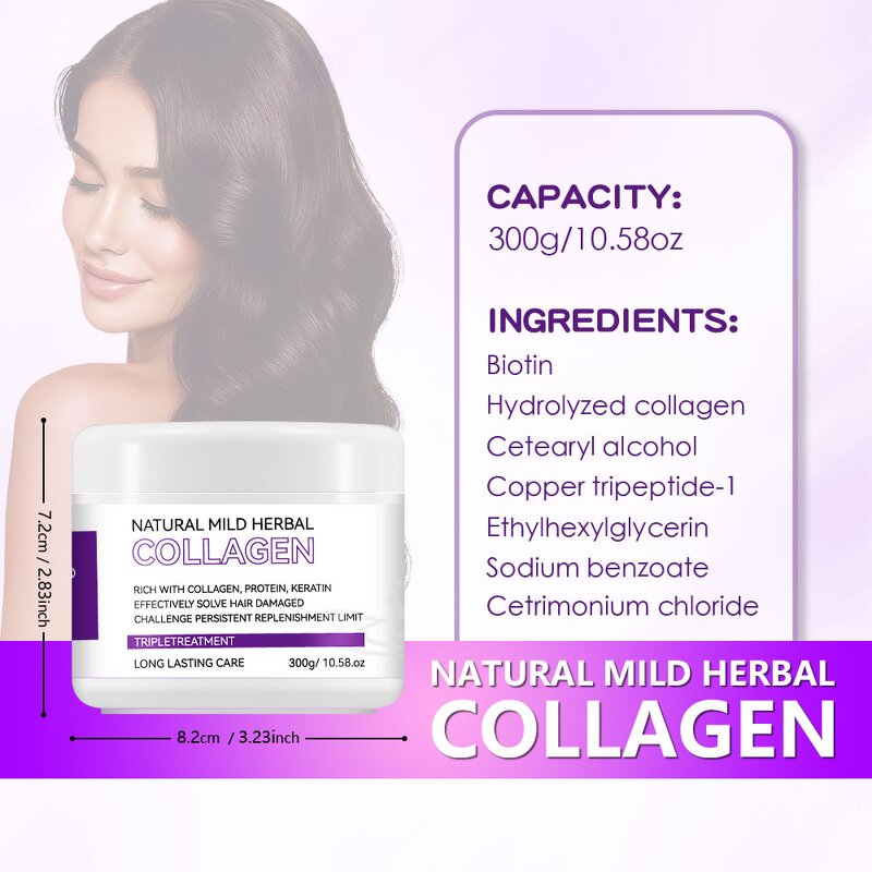 Hair Repair Mask Manufacturer - Herbal Collagen Strengthen Moisturizing Silky Wholesale