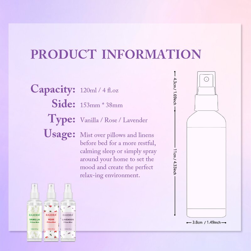 Pillow Mist Manufacturer - Lavender Aromatherapy Home Air Freshener Relaxing Sleeping Wholesale