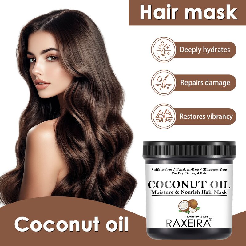 Hair Care Kit Manufacturer - Organic Coconut Shampoo Conditioner Mask Oil Anti-Hair Loss