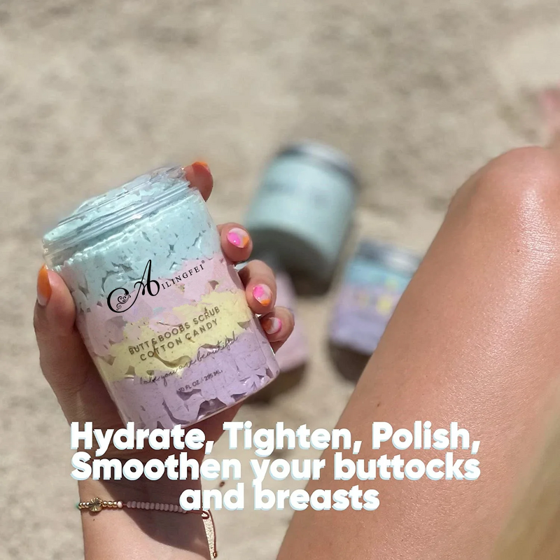 Body Scrub Manufacturer - Rainbow Whipped Sugar Ice Cream Exfoliating & OEM/ODM