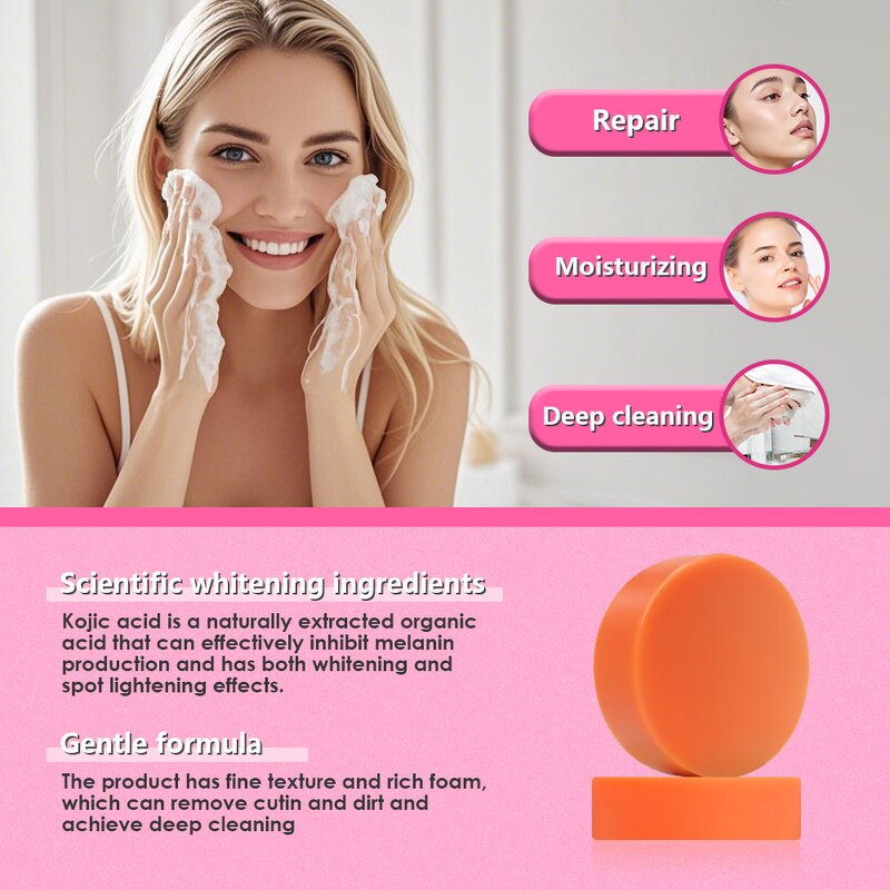 Kojic Acid Soap Manufacturer - 100g Organic Brightening Cleansing Lightening & Private Label