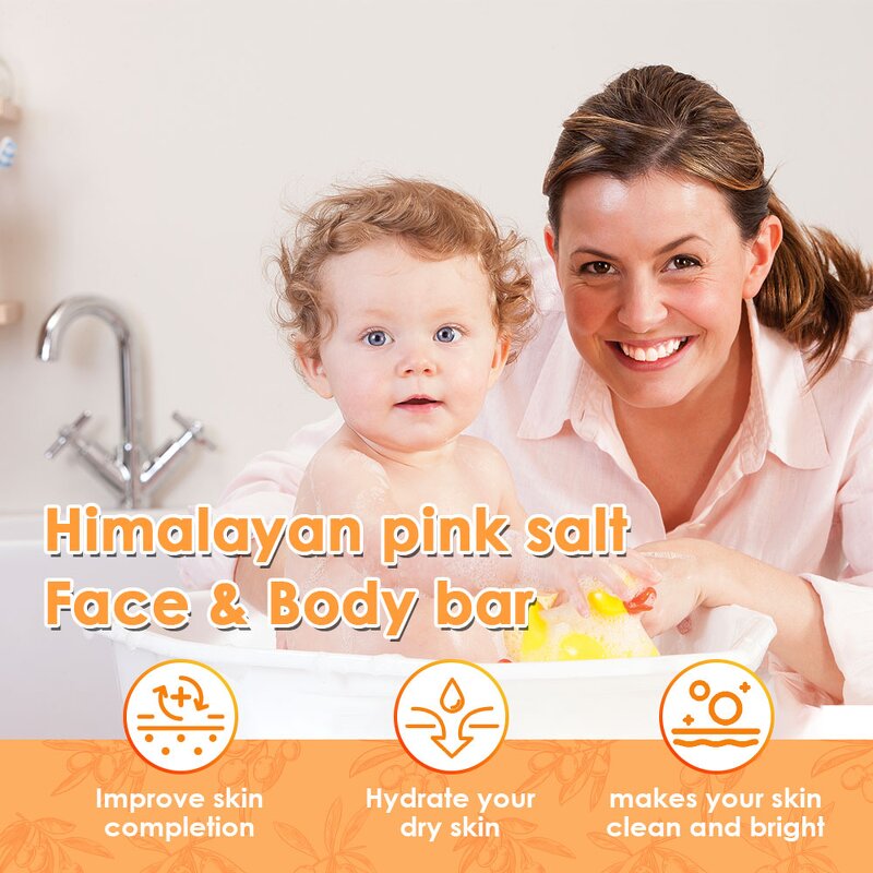 Himalayan Salt Soap Manufacturer - 100g Pink Olive Oil Soothing Handmade & Private Label