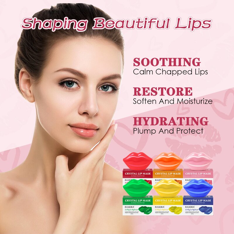 Lip Mask Manufacturer - Pink Collagen Crystal Reduce Fine Lines Moisturizing Bulk Factory