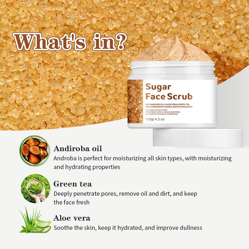 Face Scrub Manufacturer - Sugar Nourishing Whitening Lightening Organic & OEM/ODM Bulk