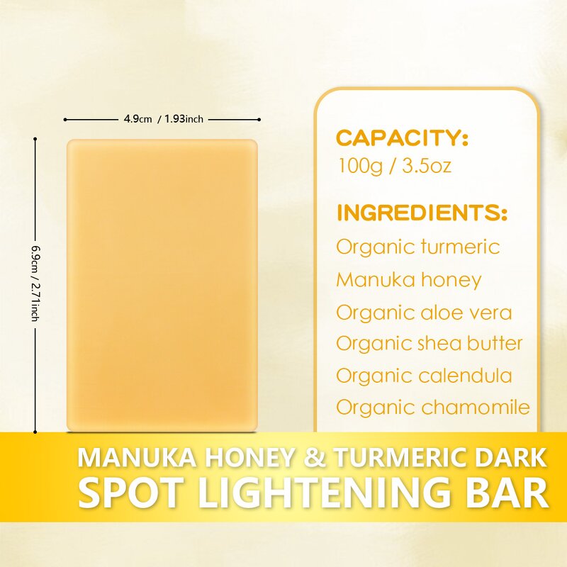 Soap Bar Manufacturer - Turmeric Honey Aloe Vera Shea Butter Lightening Dark Spot Best Sale