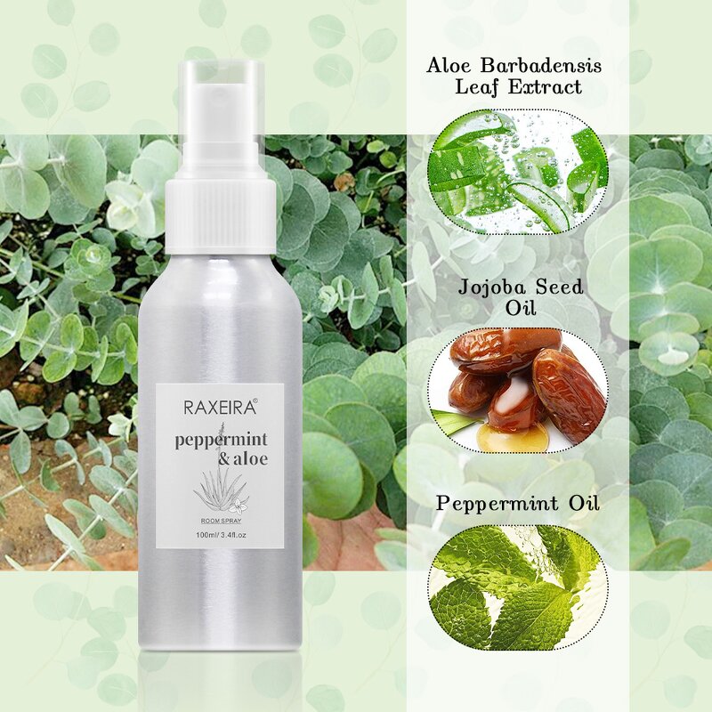 Room Spray Manufacturer - Aloe Fragrance Jojoba Peppermint Eco-Friendly Bulk Pillow Linen