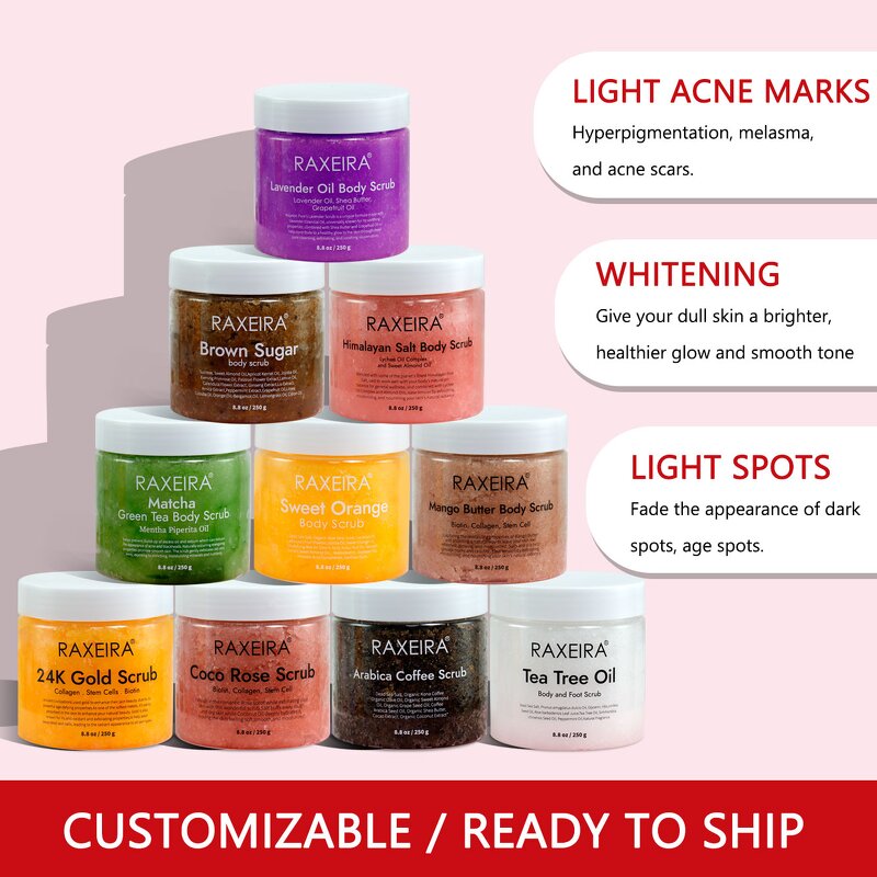 Body Scrub Manufacturer - Orange Natural Whitening Moisturizing Exfoliating & OEM/ODM