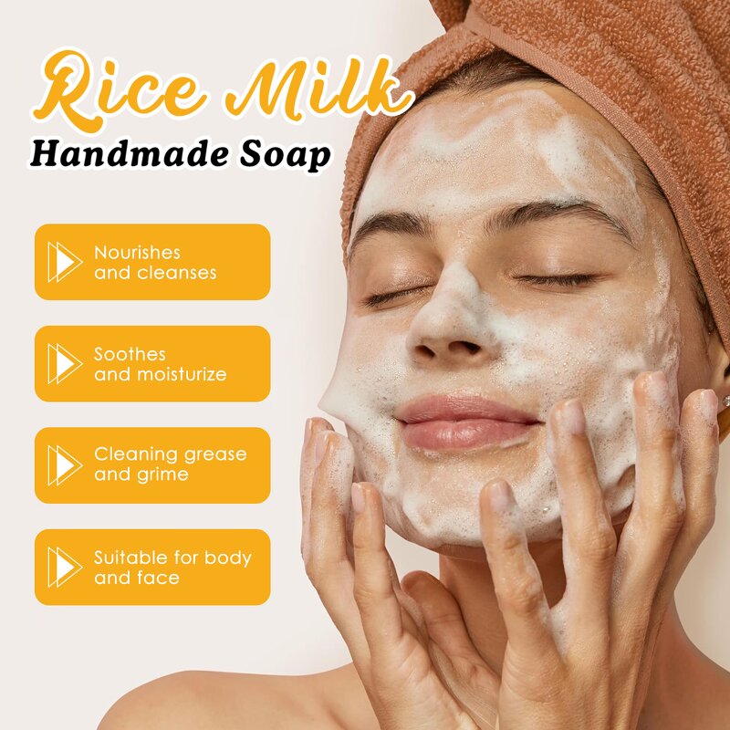 Rice Milk Soap Manufacturer - Face Whitening Oil Control Cleansing Nourishing & Private Label