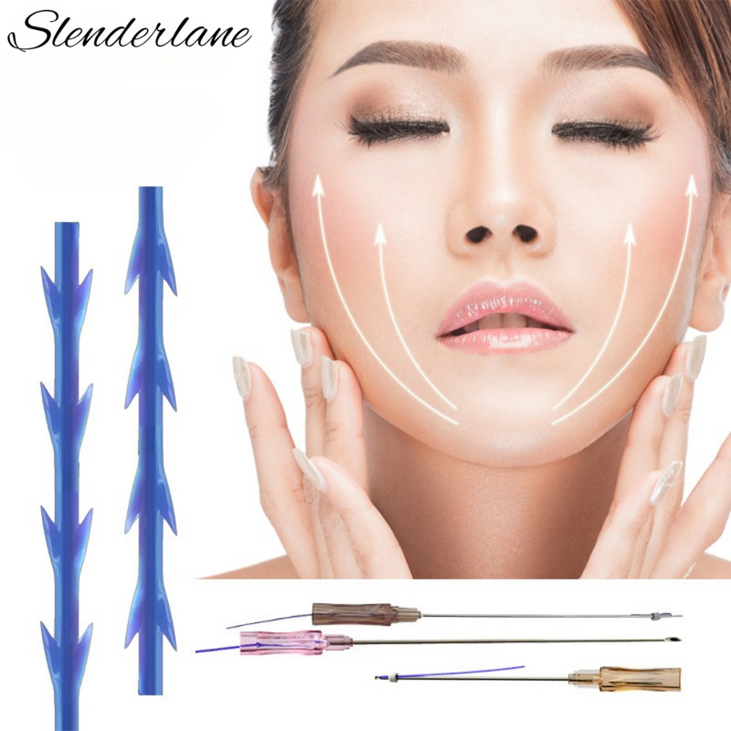 PDO Thread Manufacturer - CE ISO 18g100mm W Blunt 6D Cog Cheek Face Body Lift