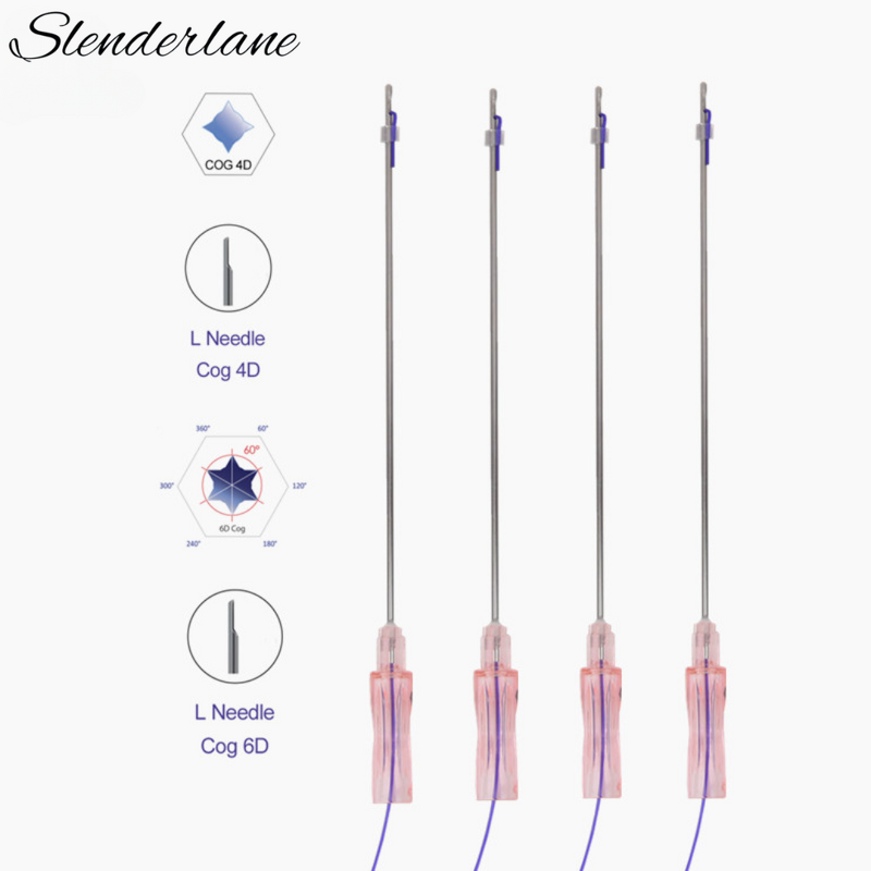 PDO Thread Manufacturer - CE ISO 18g100mm W Blunt 6D Cog Cheek Face Body Lift