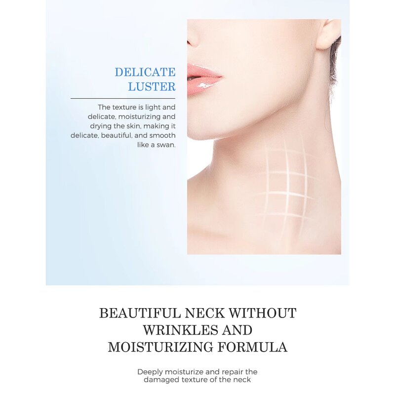 Neck Sheet Mask Manufacturer - 6 Peptides AHA Whitening Hydrating Moisturizing & Private Label