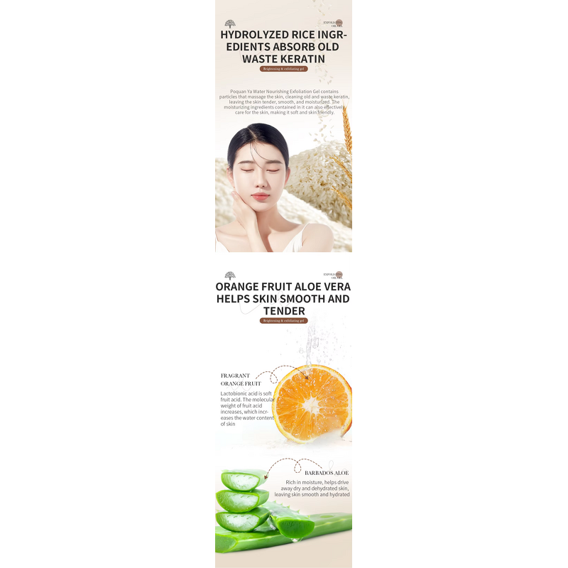 Body Scrub Gel Manufacturer - Female Exfoliating Brightening Glycerin Body Care Custom Support