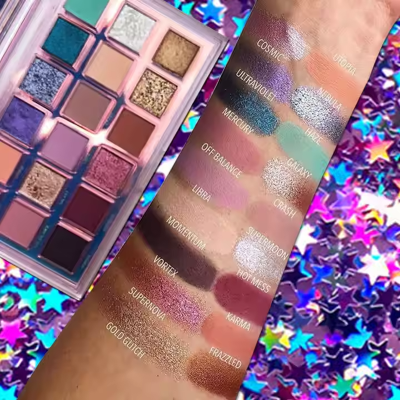 Eyeshadow Palette Manufacturer - 18-Count Cloudy Acrylic High Pigment Wholesale Custom