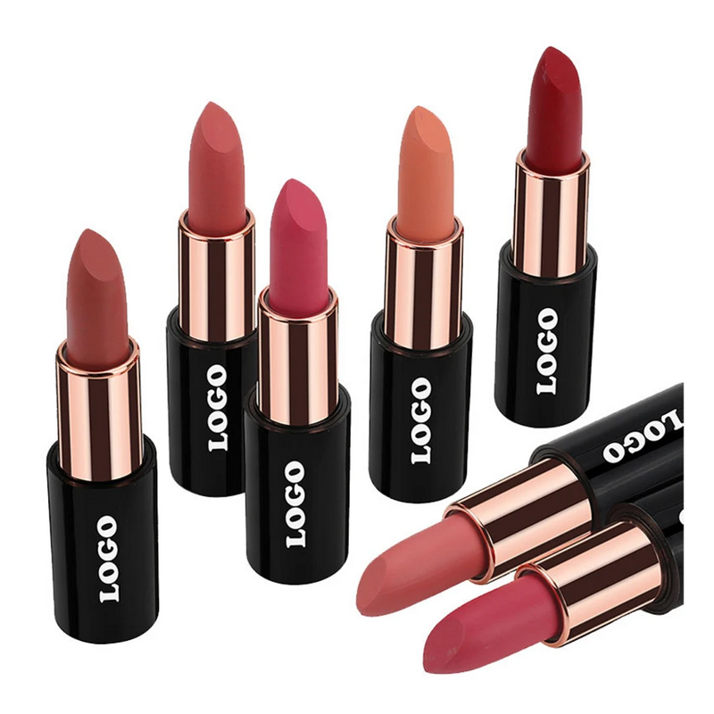 Lipstick Manufacturer - 24-Color Custom Logo Herbal Mineral Matte White Square Tube