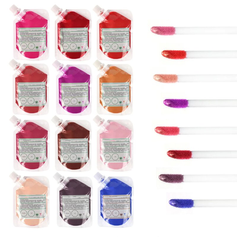 Lip Gloss Base Manufacturer - Herbal Liquid High Color Intensity Vegan Matte Glitter Bulk