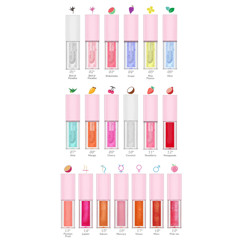 Lip Balm Manufacturer - Pink Crystal Jelly Herbal Mineral Nourishing Temperature Color