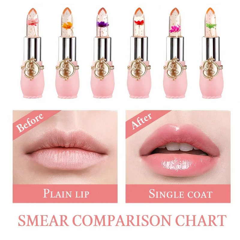 Lipstick Manufacturer - Crystal Flower Jelly Temperature Color Change Waterproof Moisturizing