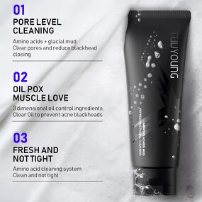 Cleansing Gel Manufacturer - Organic Amino Acid White Clay Oil Control Pore Cleaning Acne