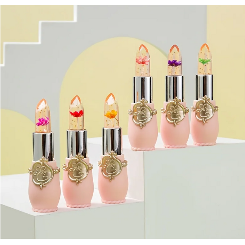 Lipstick Manufacturer - Crystal Flower Jelly Temperature Color Change Waterproof Moisturizing