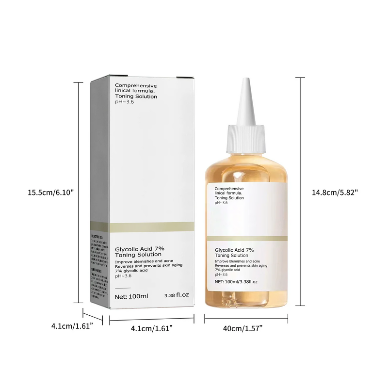Toning Solution Manufacturer - 7% Glycolic Acid 100ml Acne Remove Skin Rejuvenating Moisturize
