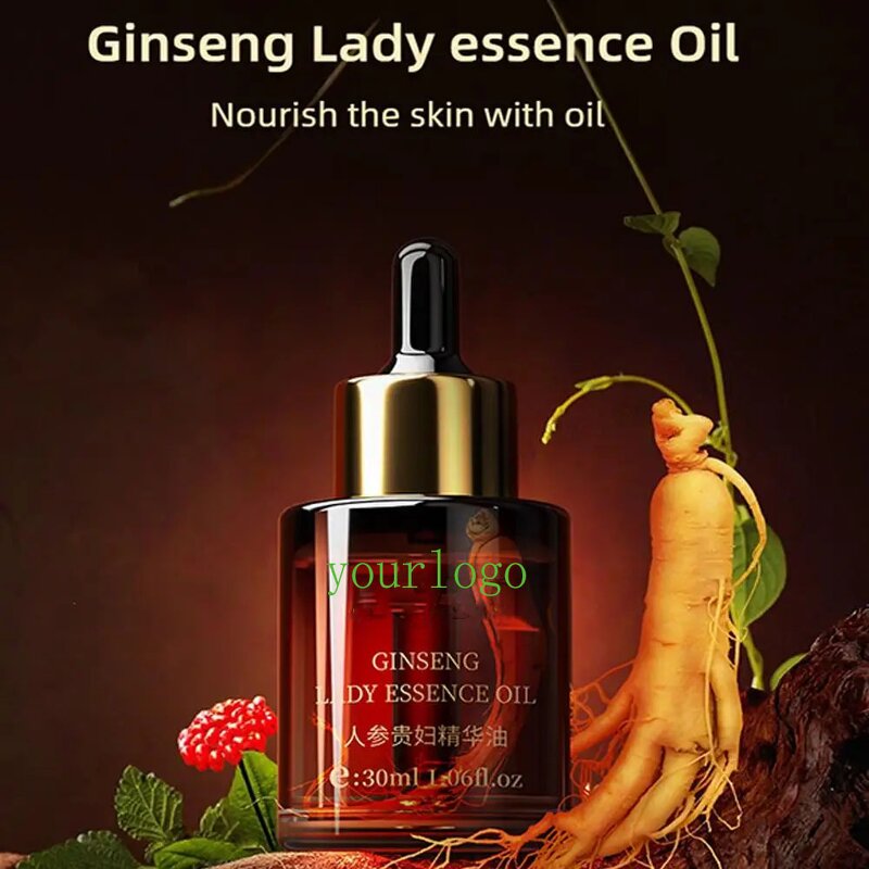 Facial Serum Manufacturer - 30ml Double Rose Petal Radiance Tightening Ginseng Essential Oil