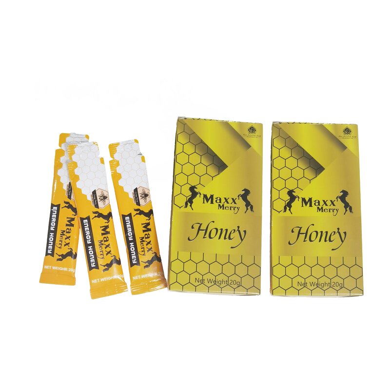 Royal Honey Manufacturer - Organic VIP 6 Sachets Box Male Energy Honey & OEM Best Selling