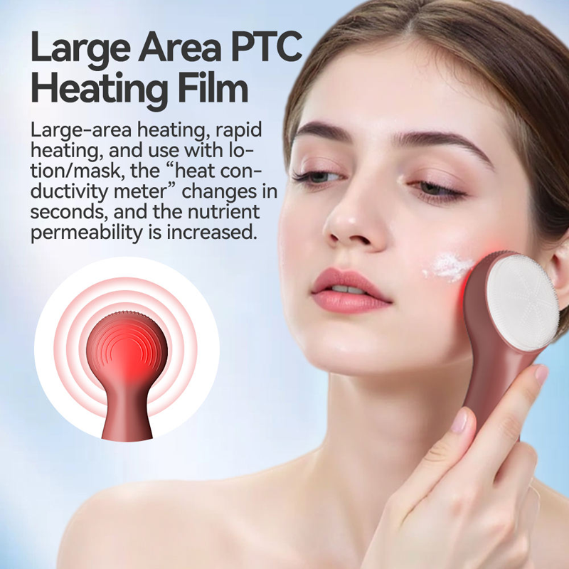 Portable Facial Cleanser Factory - Mini Silicone LED Cleaning