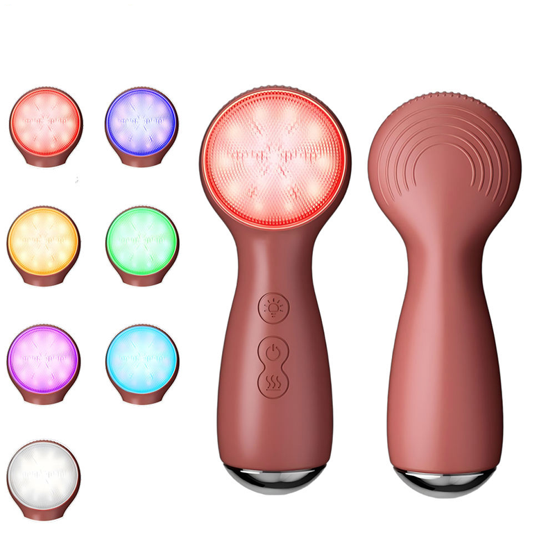 Portable Facial Cleanser Factory - Mini Silicone LED Cleaning