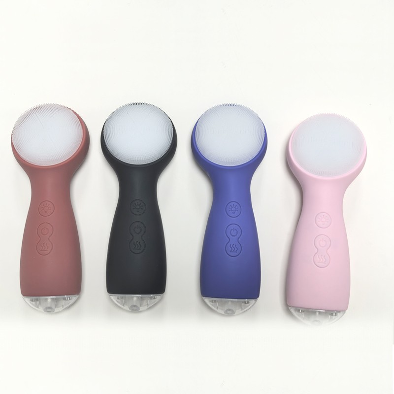Mini Facial Cleanser Manufacturer - Household Silicone LED Light