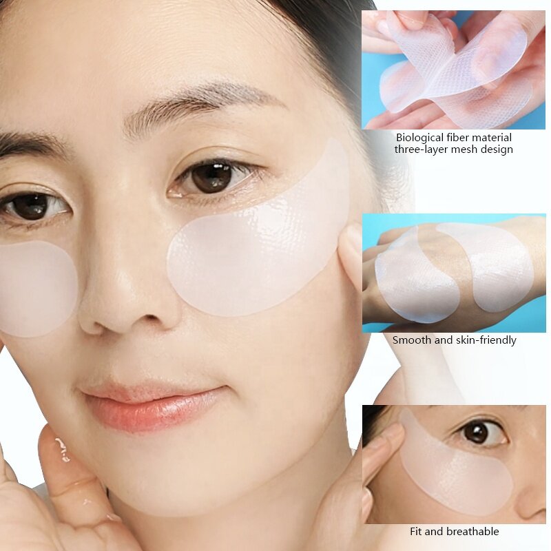 Eye Mask Manufacturer - Moon Shape Bio Cellulose with Serum for Dark Circles Removal