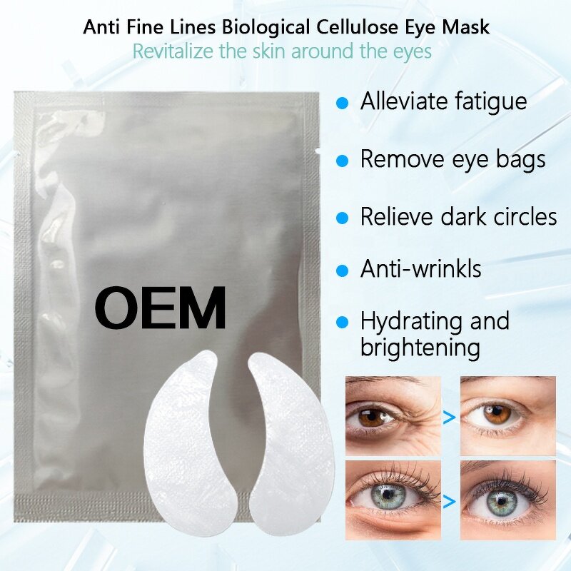Eye Mask Manufacturer - Moon Shape Bio Cellulose with Serum for Dark Circles Removal