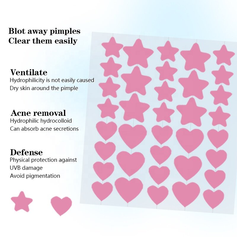 Pimple Patches Manufacturer - Private Label Cute Cartoon Hydrocolloid 36-Piece for Acne