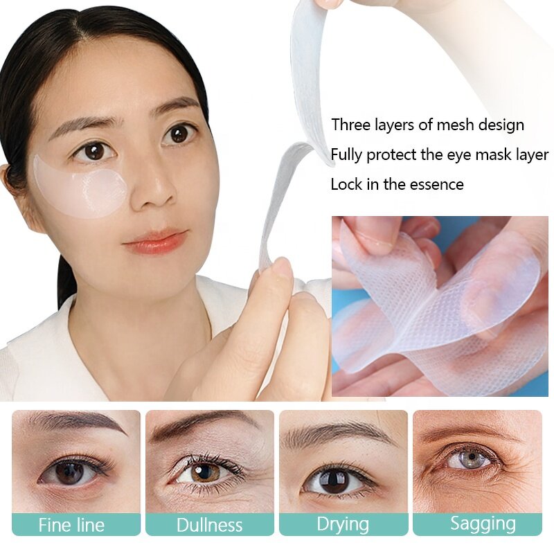 Eye Mask Manufacturer - Moon Shape Bio Cellulose with Serum for Dark Circles Removal