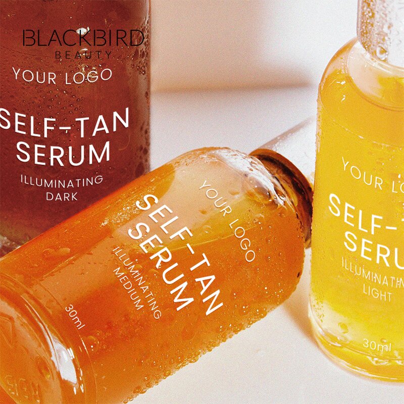 Self Tanning Serum Manufacturer - Vegan Customized Darken Glow Tanning Drops