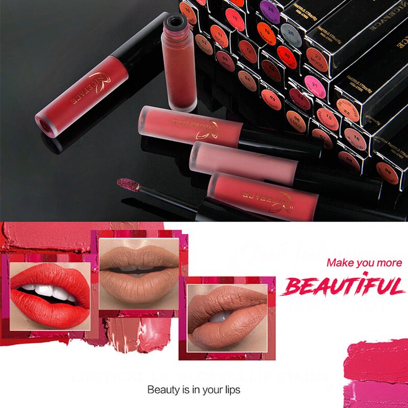 Lip Gloss Manufacturer - Private Label Low MOQ Lightly Customized Organic Waterproof Matte