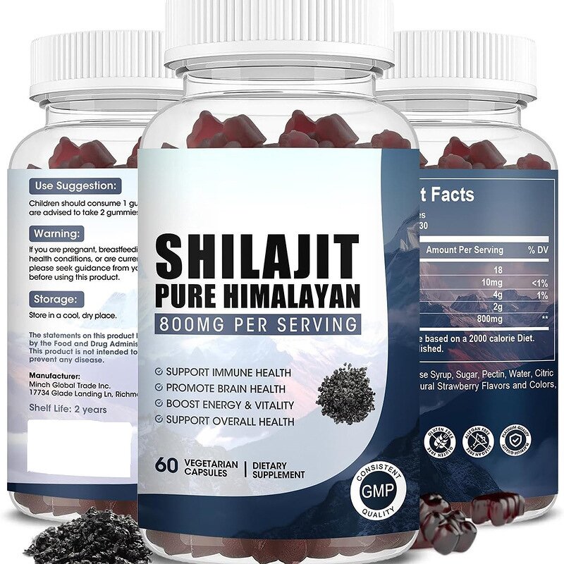 Shilajit Gummies Manufacturer - Private Label Organic Himalayan with Plant Extract & OEM ODM