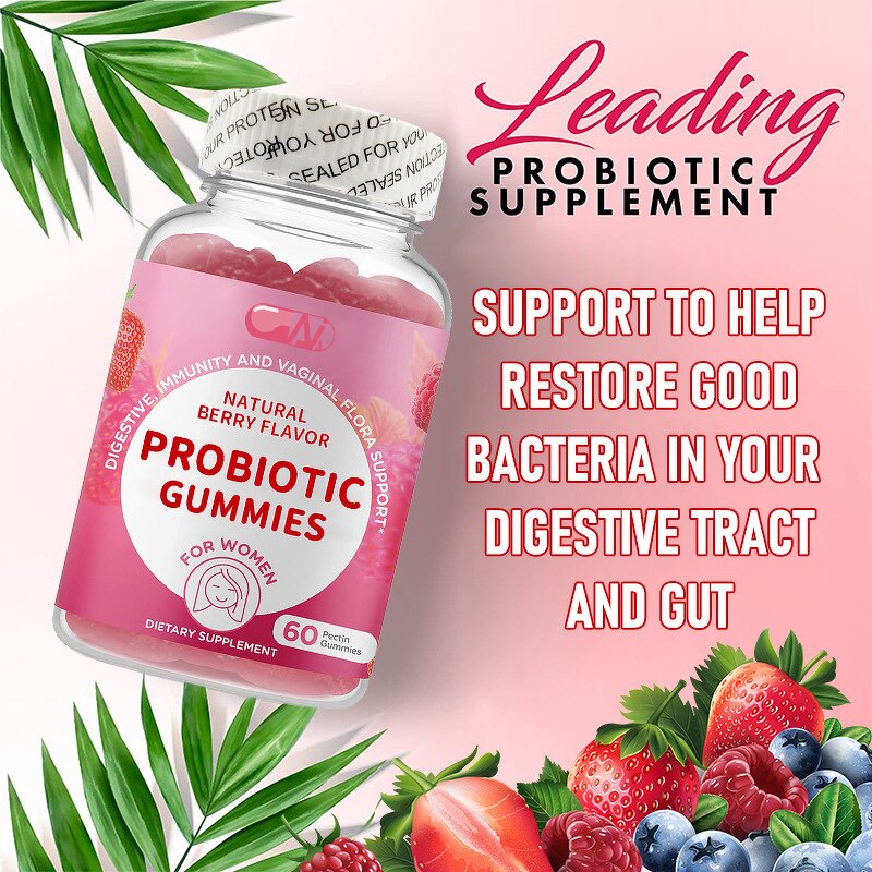 Probiotic Gummies Manufacturer - 60pcs Daily 50 Billion CFU for Digestive Gut Support & OEM