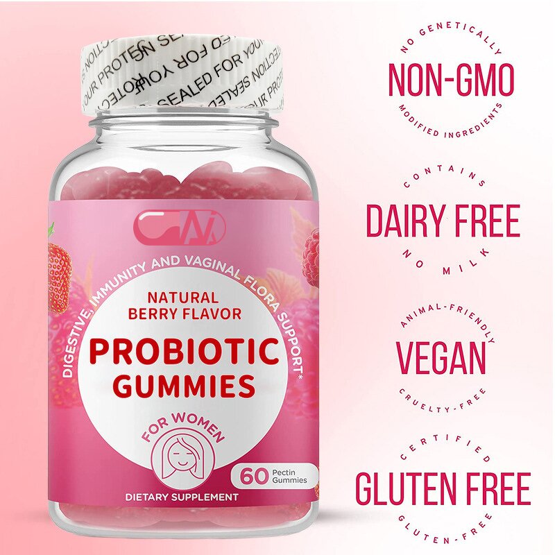 Probiotic Gummies Manufacturer - 60pcs Daily 50 Billion CFU for Digestive Gut Support & OEM