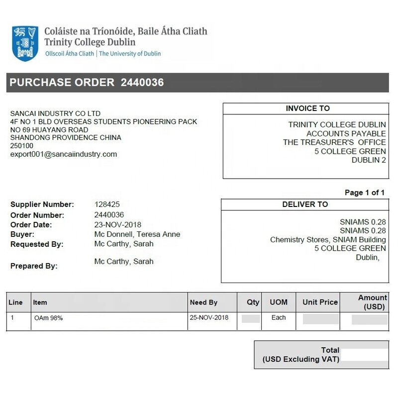 Oleylamine Manufacturer - 98% High Purity CAS 112-90-3