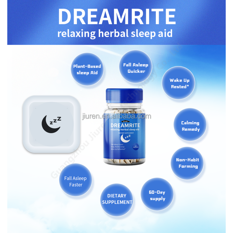 Melatonin Sleep Capsules Manufacturer - Halal Herbal Sleep Aid for Relaxation