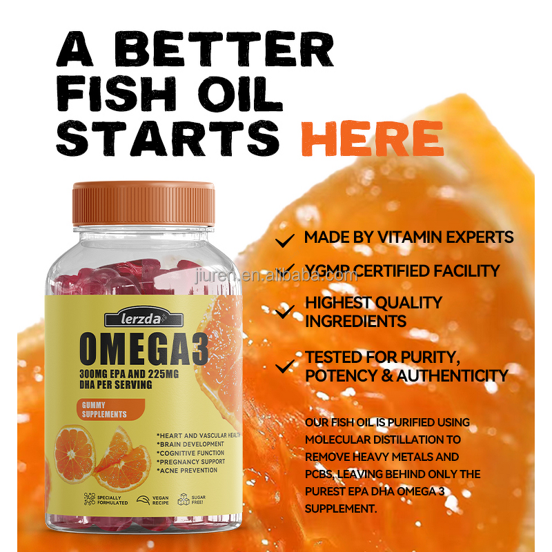 DHA Soft Gummies Manufacturer - Halal Brain Supplement Omega-3 for Sleep Support