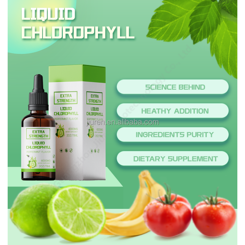 Chlorophyll Drops Manufacturer - Halal Vegan for Intestinal Health Digestion Support