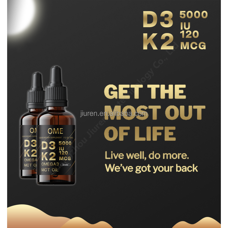Vitamin D3 K2 Drops Manufacturer - Organic Max Strength for Healthy Bones
